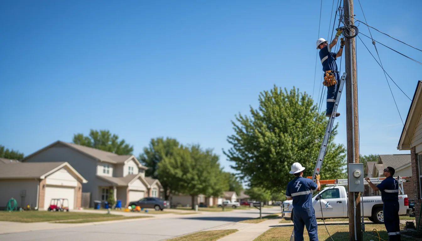 Residential electrician providing installation services in Maynard, AR